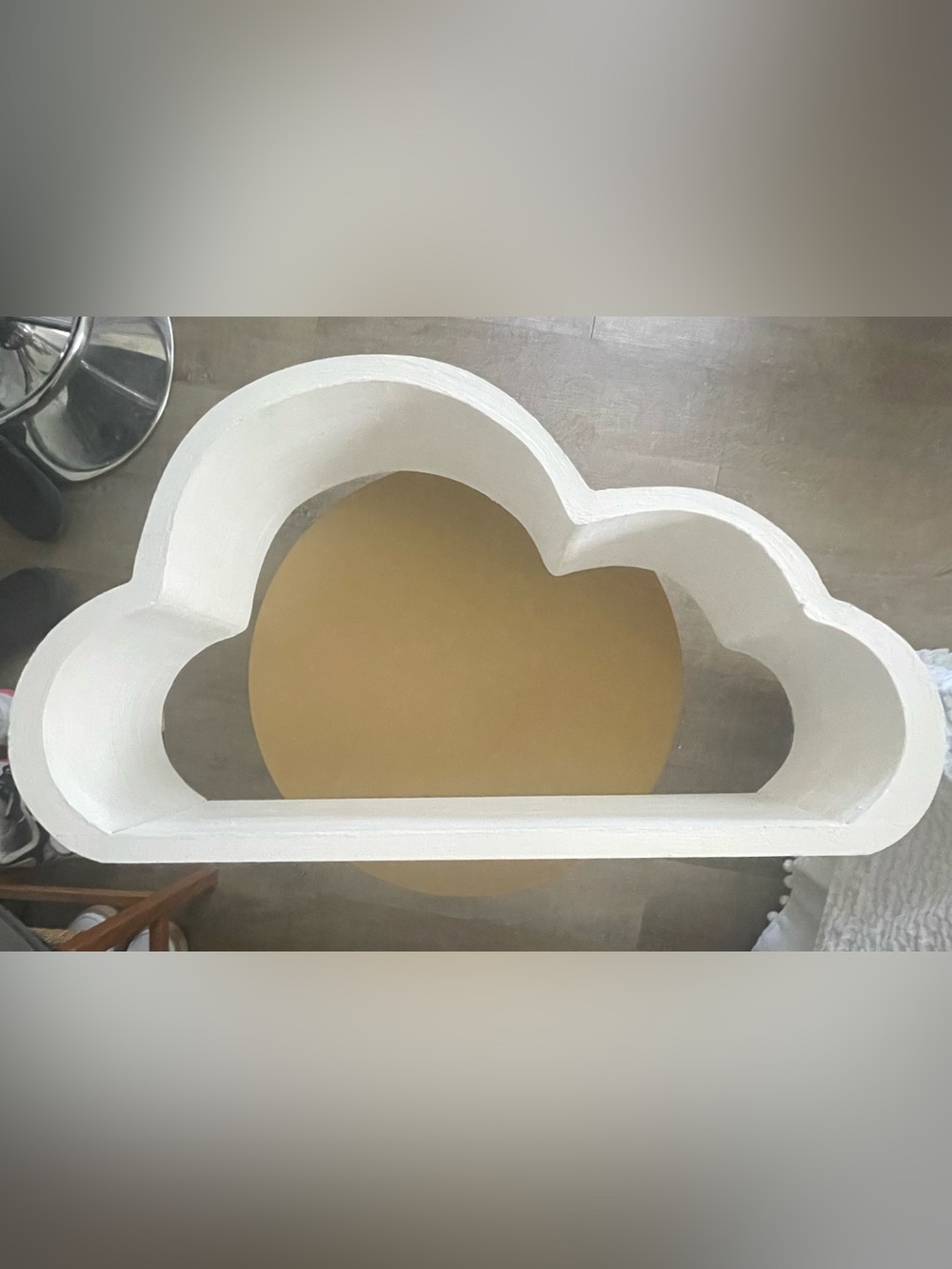 Hobby Lobby White Wooden Cloud Wall Decor Shelf Whimsical Bedroom Nursery - Picture 2 of 4